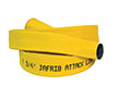 Armtex® Jafrib® 25 ft Available Lengths, 1 in. Size, and 1 3/16 in. Bowl Size Dark Yellow Reinforced Extruded Rubber Layflat Fire Hose - Bulk Hose Lengths